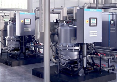 储气罐、干燥机和过滤器主要用于空气压缩机的后处理设备(图1)