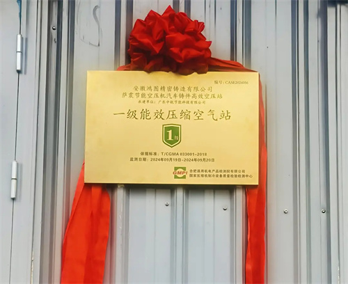 萨震节能空气压缩机与合肥通用机电产品检测院联合举行一级能效空气压缩机站房挂牌仪式(图10)