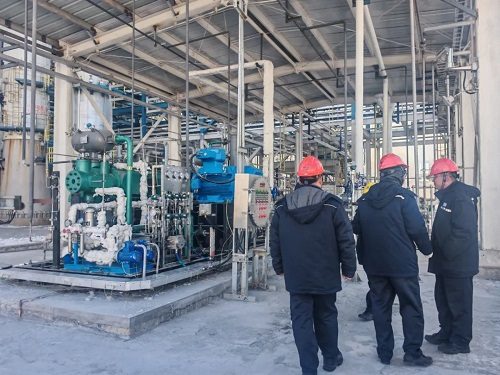 榆林化学合成气中心新增循环气压缩机一次性启机成功(图1)