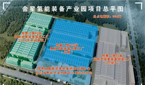 金星集团天府新区氢能设备产业园实地调查(图4)