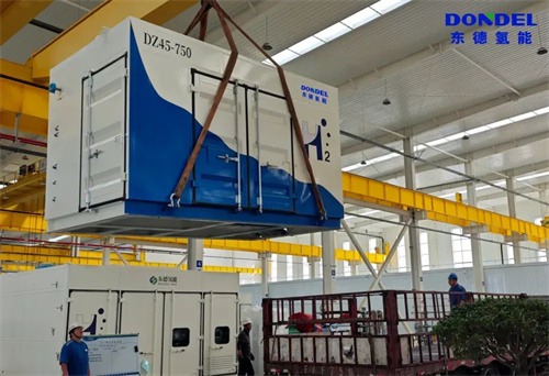 东德氢能自主研发隔膜压缩机组启动至内蒙古鄂尔多斯(图1)