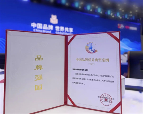 沈鼓荣获“中国品牌优秀典型案例”荣誉(图2)