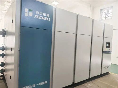 企业采用两台450kW螺杆空气压缩机为核心的压缩空气系统节能(图1)