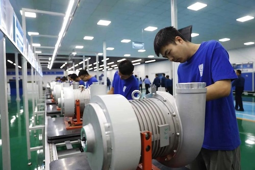 鸿陆科技首批10公斤级磁悬浮空压机下线(图2)