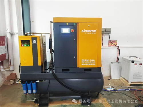 广州一家模具制造商正式使用艾玛永磁变频激光专用螺杆空气压缩机(图2)