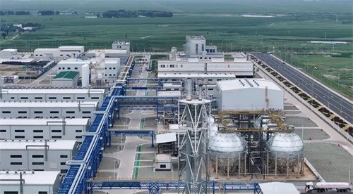 国家电力投资大安风景绿氢合成氨一体化示范项目投产(图1)