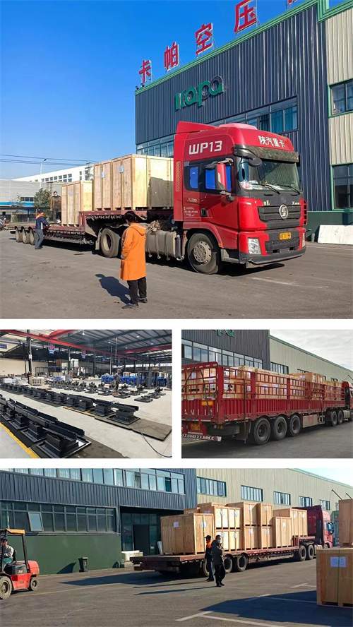 100多套螺杆式空气压缩机批量出口欧洲(图1)