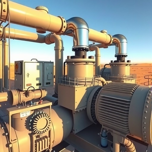 中国首台40兆帕高压大排量离心注气压缩机在塔里木油田牙哈储气(图1)