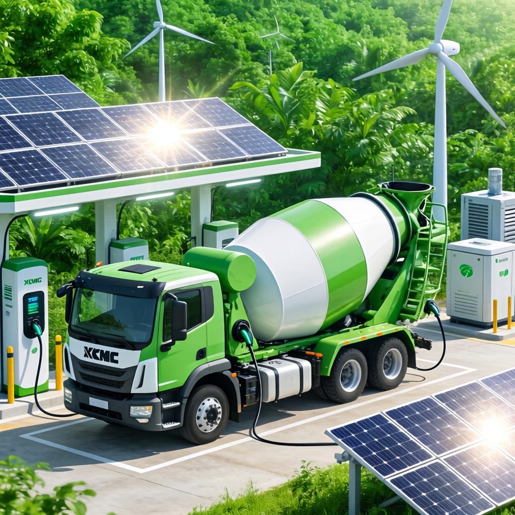 零碳又高效！徐工纯电动搅拌车“绿”动硬实力！(图1)