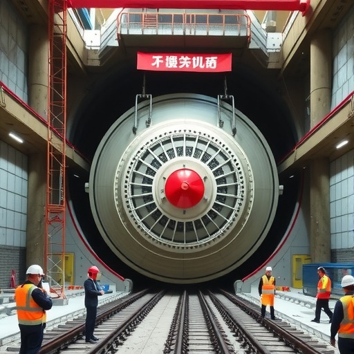 铁建重工“建顺号”泥水平衡盾构机下线，助力上海轨道交通建设(图1)