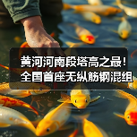 黄河河南段塔高之最！全国首座无纵筋钢混组合塔成功封顶（图2）