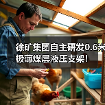 徐矿集团自主研发0.6米极薄煤层液压支架!(图1) 徐矿集团自主研发0.6米极薄煤层液压支架!(图1)