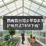 西南首台同步平导多支护敞开式TBM下线！