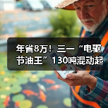 年省8万！三一“电驱节油王”130吨混动起重机有点牛！（图1）