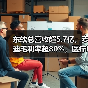 东软总营收超5.7亿，麦迪毛利率超80%，医疗IT公司半年报数据的背后（图1）