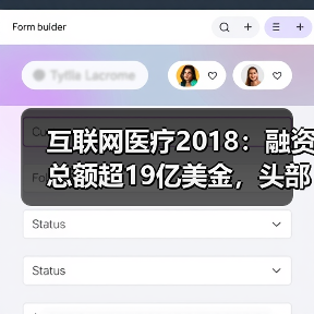 互联网医疗2018:融资总额超19亿美金,头部企业业务线多(图4) 互联网医疗2018:融资总额超19亿美金,头部企业业务线多(图4)