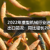 2022年重型机械行业进出口简况:同比增长20.47%(图2) 2022年重型机械行业进出口简况:同比增长20.47%(图2)