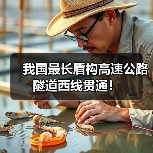 我国最长盾构高速公路隧道西线贯通!(图3) 我国最长盾构高速公路隧道西线贯通!(图3)