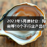 2023年5月建材业：陶瓷等10个子行业产品价格环比上涨（图4）