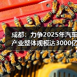 成都：力争2025年汽车产业整体规模达3000亿元（图1）